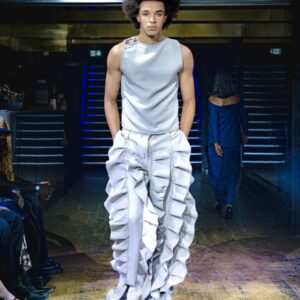 Manon Gautier Pantalon Vagues gris