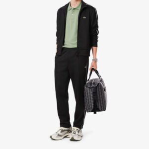 Lacoste - Ensemble survêtement noir Paris en Piqué